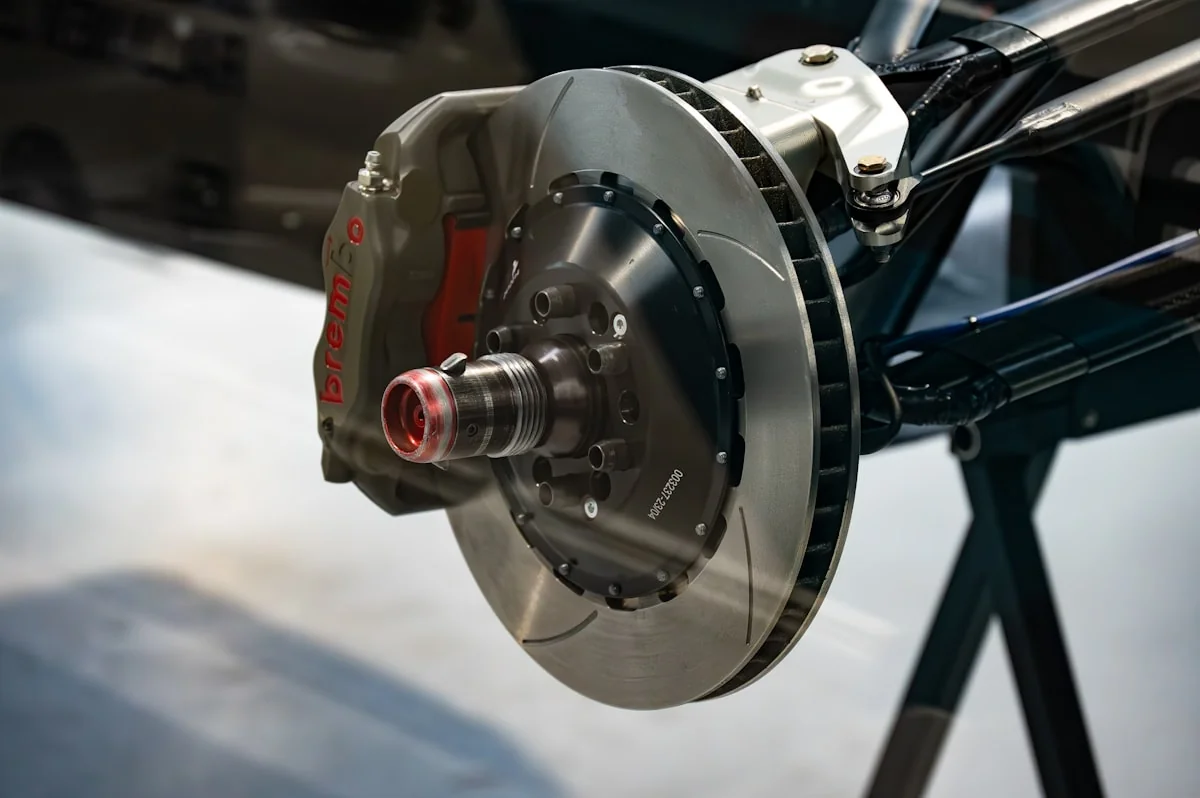 Brembo brake disc and caliper — brake replacement service Dubai