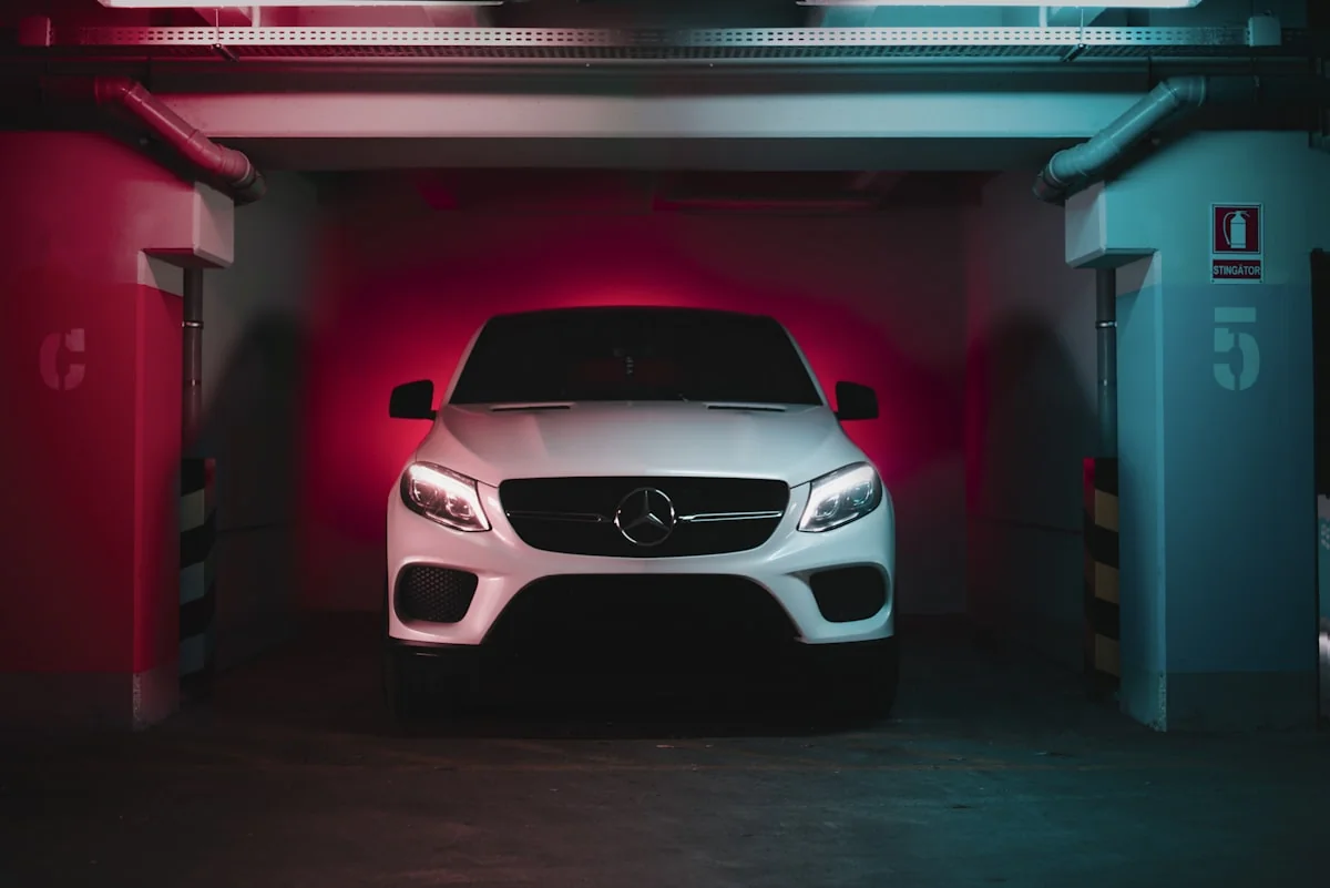 White Mercedes-Benz GLE Coupe — independent Mercedes service Dubai